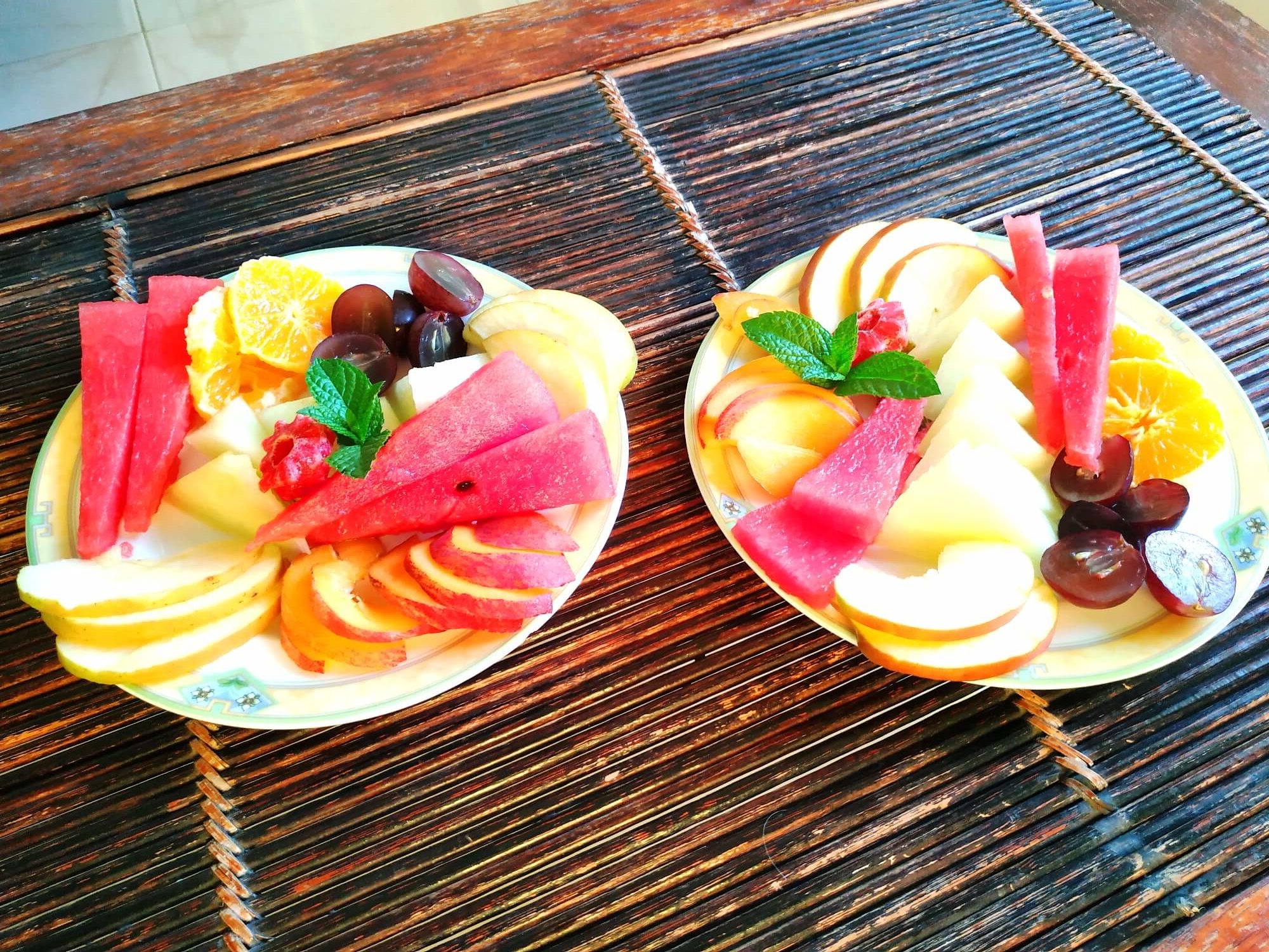 platos de frutas